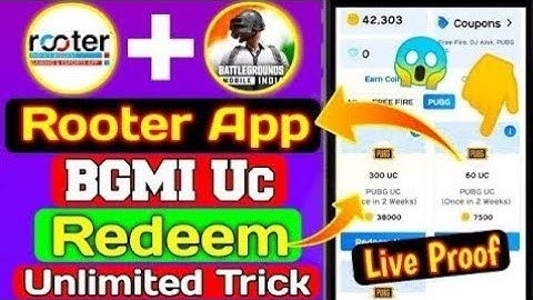 Rooter BGMI UC More Coupon Will Be Added Soon | Rooter App BGMI UC Redeem Problem Solution 2021 | UC