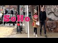 [4K] 🇺🇸NYC Winter Walk💖🎁🍬 SoHo, Lower Manhattan /Feb.13 2021
