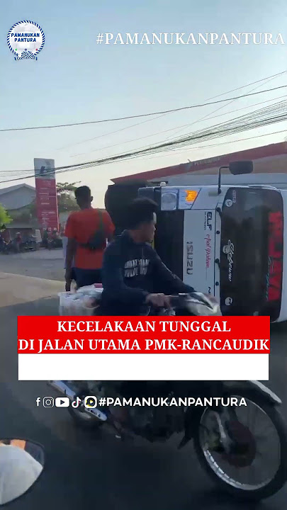 Kecelakaan Tunggal SPBU Rancaudik Pamanukan Subang