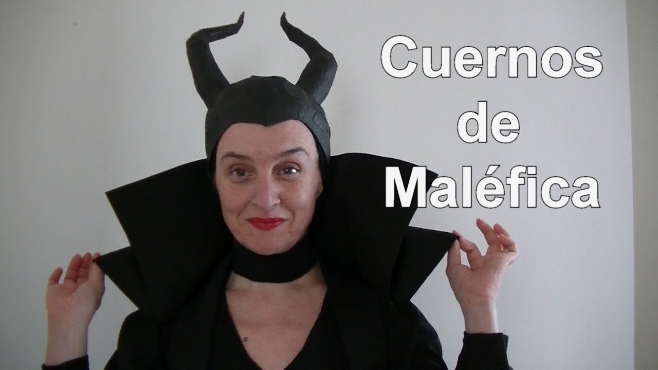 Cómo hacer los CUERNOS de MALÉFICA con rollos de papel. Disfraz casero HALLOWEEN 👻