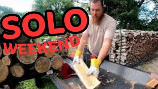 SPLITTING 2 CORDS OF HONEY LOCUST WITH THE BRUTE FORCE SEMI PRO