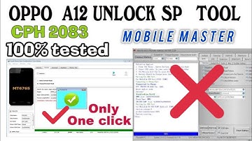Oppo A12 Unlock Sp flash tool Only One clike