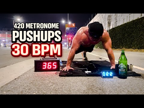 420 Metronome Pushups at 30 BPM | Hands Never Leave the Ground — What’s Your Max?