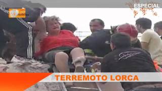 Rescate entre los escombros en Lorca