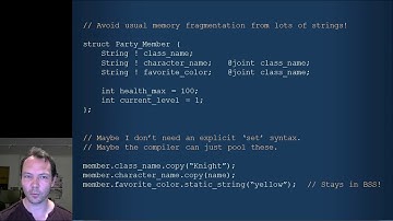 Ideas about a new programming language for games.