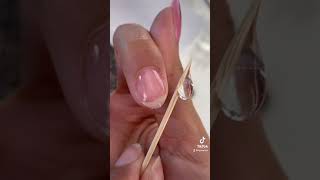 how to apply gel over natural nails #shorts #nails