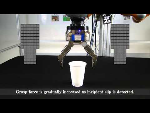 Adaptive Grasping with Slip Detection