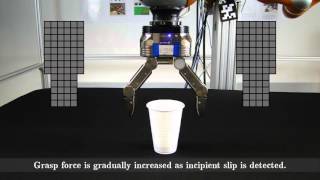 Adaptive Grasping with Slip Detection