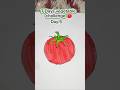 7 Days Vegetable Drawing Challenge 🍅🎨 | Day 5 ❤️ Drawing & Coloring Tomato 🍅✨#viral#monitization