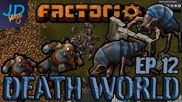 FACTORIO 0.17 DEATHWORLD met P0ober EP12 Robots bijna