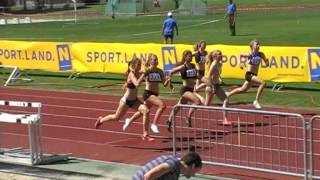 Schwechat 2014 - Štěpánka KOLÁŘOVÁ 100 m 12,72 s 1.místo U16