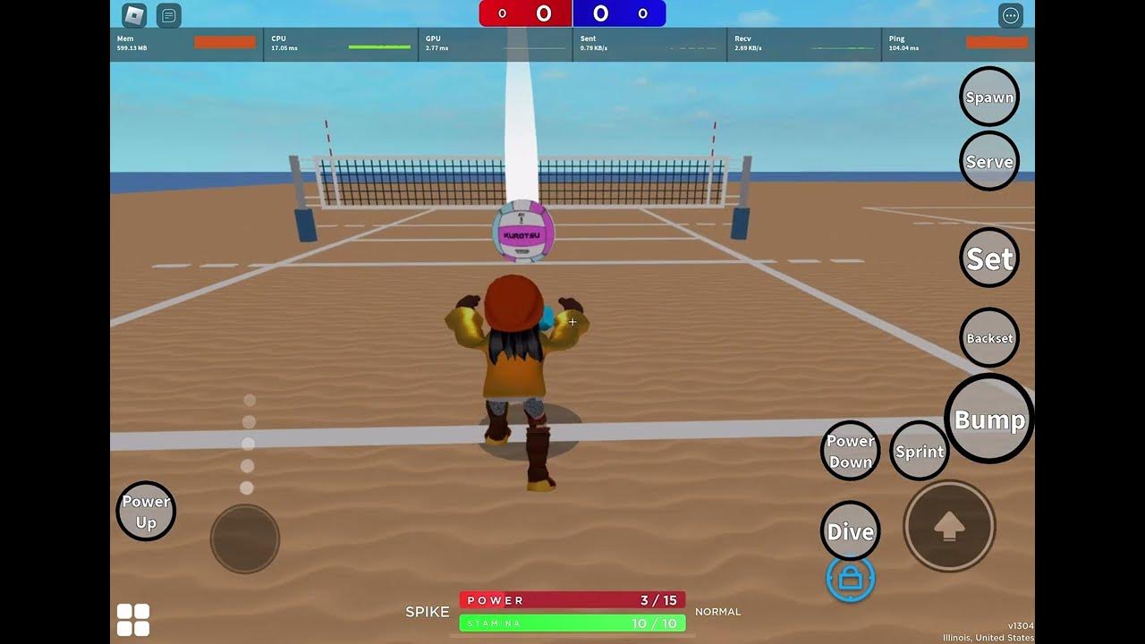 How to jump serve in volleyball 4.2 Roblox YouTube
