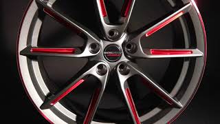 BORBET LX graphite spoke rim red polished