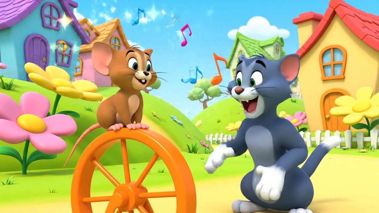 Tom & Jerry Ran Through the Spinning Wheel | Kids Songs & Nursery Rhymes