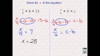 CCSS A.CED.4 - solve literal equations