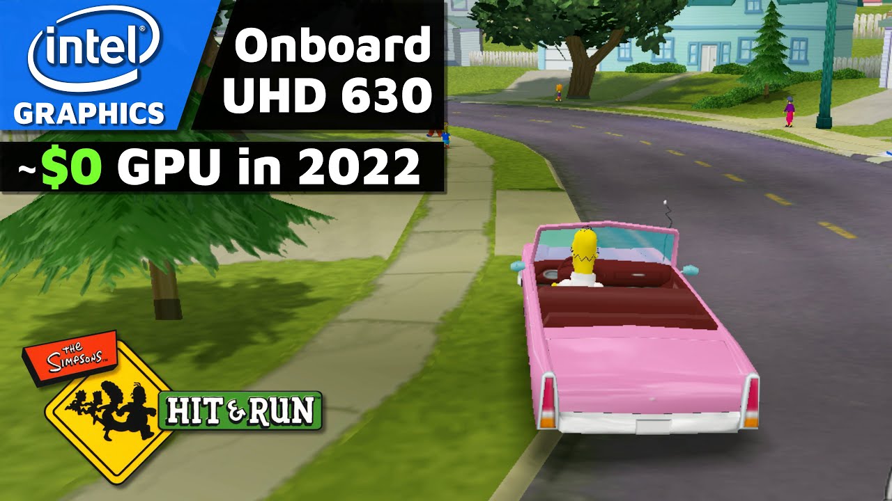Intel Onboard Graphics in 2022 | The Simpson's Hit & Run | 1080p Gameplay