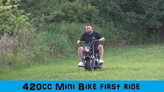 420cc Mini Bike Build: The first ride