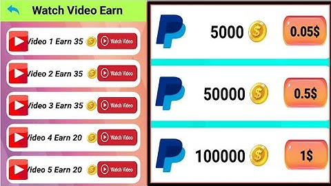 Cash Video - App Xem Video Youtube Kiếm Tiền Không Giới Hạn Min Rút 0.05$ PayPal