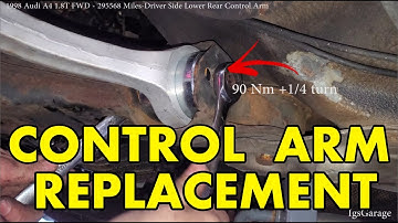 Audi A4 B5 Control arm replacement DIY lower rear