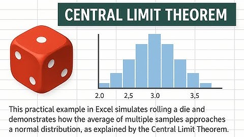 Central Limit Theorem Made Simple: Dice Simulation in Excel