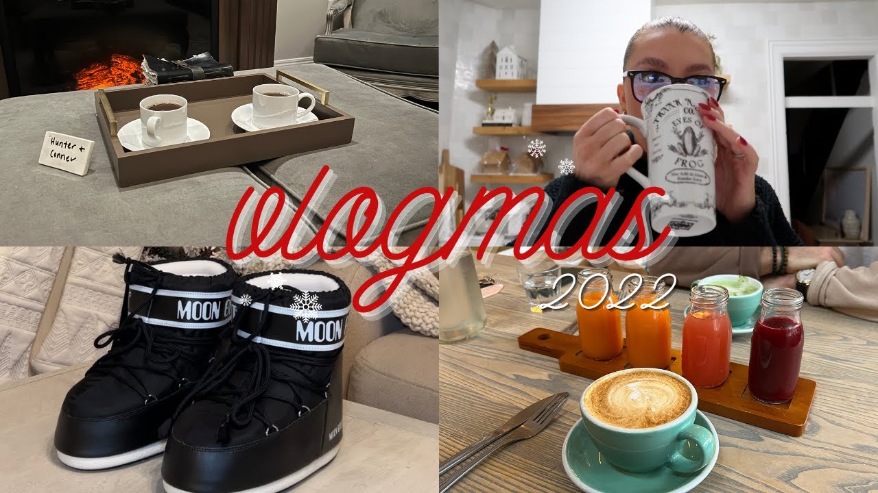 VLOGMAS DAY 8: surprise spa day, moon boots unboxing + grocery haul