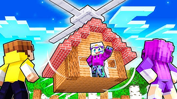 I Built a Working HELICOPTER HOUSE in Minecraft…