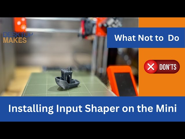 Installing Input Shaper on the Prusa Mini 