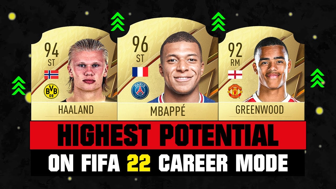 FIFA 22 BEST YOUNG PLAYERS ON CAREER MODE! 😍 ft. Mbappe, Haaland, Greenwood… etc YouTube