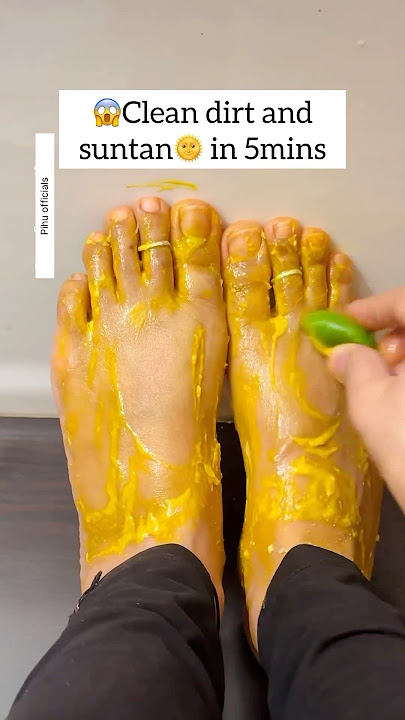 Get Fair Feet Instantly | Most Easy Pedicure At Home/Feet Cleaning Tips, Remove Suntan #diy #shorts
