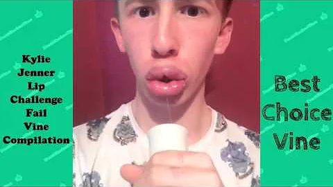 Kylie Jenner Lip Challenge Fail Vine Compilation   Shot Glass   BestChoiceVine