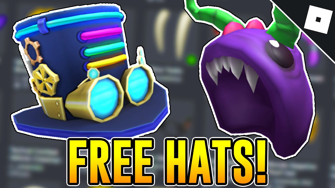 Free Items How To Get The Bloxypunk Top Hat And Bloxysaurus Rawx Roblox Youtube - steampunk inventor hat roblox