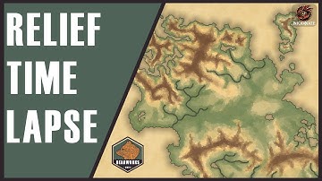 Making a Fantasy Relief Map | Time Lapse In Inkarnate