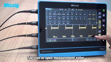 Micsig tablet oscilloscope Automatic measurement