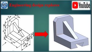 #Bracket L design tutorial #Solid work exercise design #solidworks part design