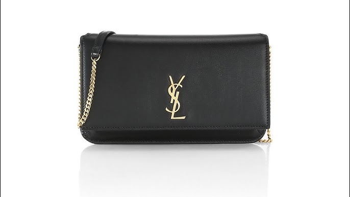 Saint Laurent Monogramme Phone Bag in Nero