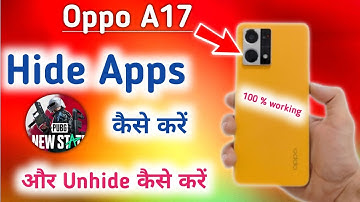 How to hide apps in oppo a17/oppo a17 me app hide kaise kare/oppo a17 app hide setting