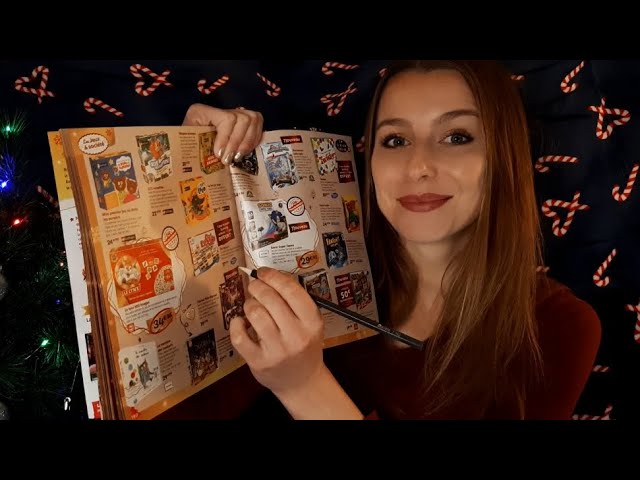 ASMR - J'écris ma lettre au Père Noël (un peu en retard) 🎅 - Page turning and writing sounds