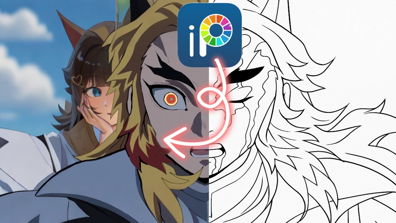 How to Draw Anime Outline in Ibis Paint X | Step-by-Step Tutorial for ...