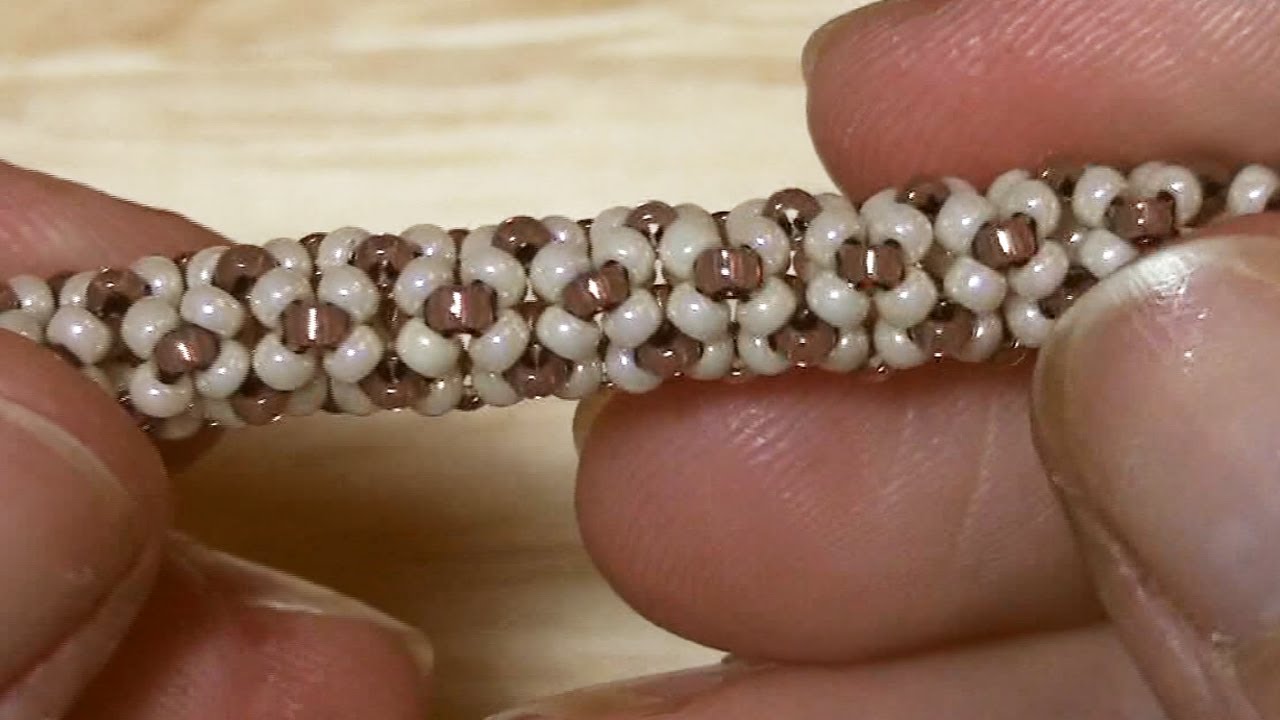 Download BeadsFriends: Tubular beadwork tutorial (Chenille Stitch) - A simple idea for a tubular beadwork ...