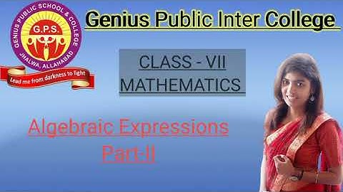 Class-VII || Mathematics || Chapter-7 || Algebraic Expressions (Ex-7.1) || Part-II