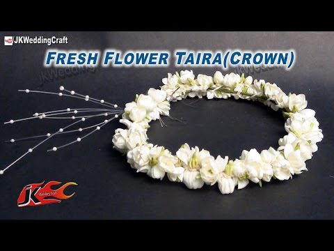 Fresh Flower Hair Accessories and Craft Ideas | JK Craft Ideas 058