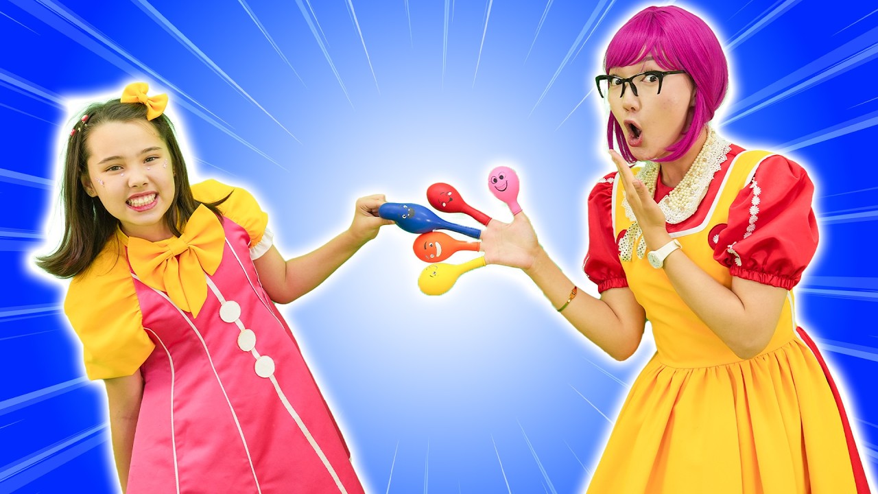 Colorful Balloon Finger Family Song 🍭🎈 | Finger Family Songs for Kids | Hokie Pokie Nursery Rhymes