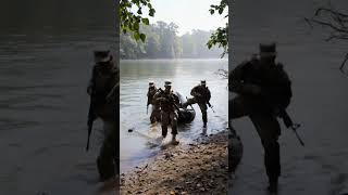 Special Forces River Landing Operation #Military #SpecialForces #Tactical #Army #Combat #Forces