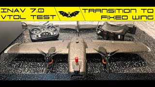 INAV 7.0 VTOL Transition Test Flight  Success!! Also a quick T1 Ranger VTOL build overview.