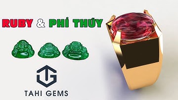Tahi 5479 – Nhẫn nam Ruby sao vàng 18k và đá phỉ thúy độc nhất | TahiGems - Tahi Phạm