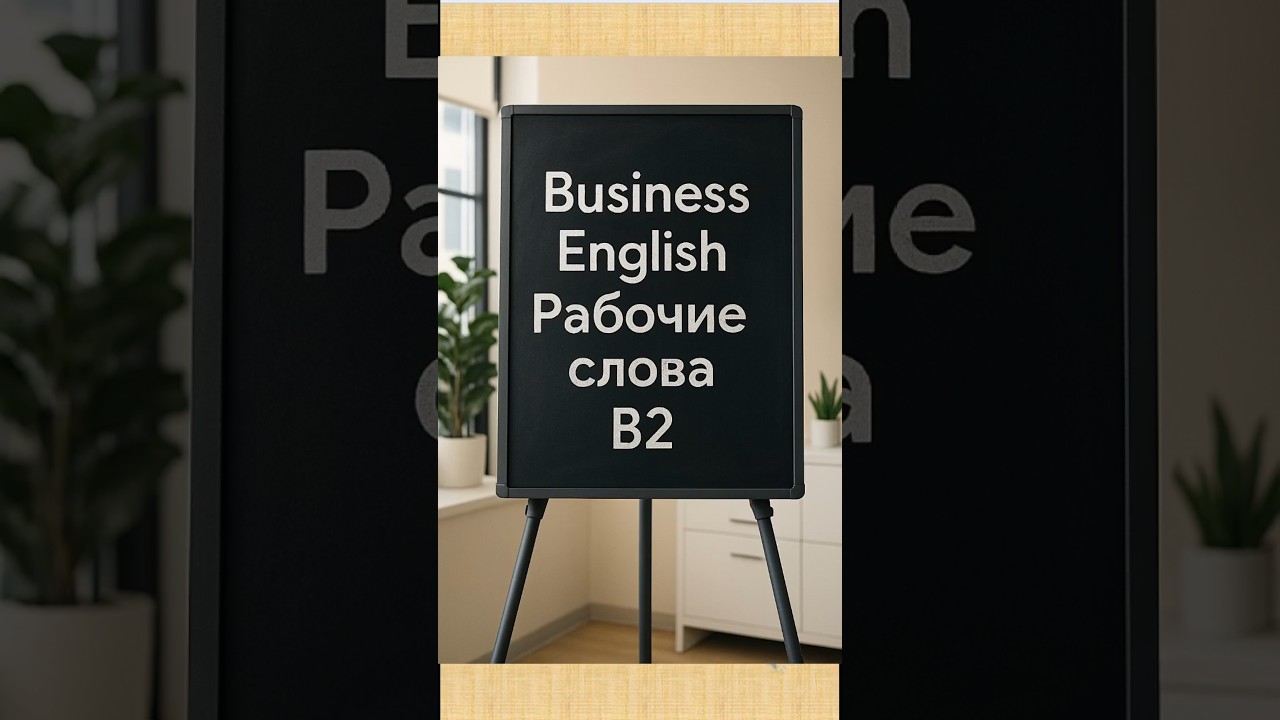 Бизнес слова | Upper-Intermediate | Тест тренажер | RUS–ENG | Business English B2