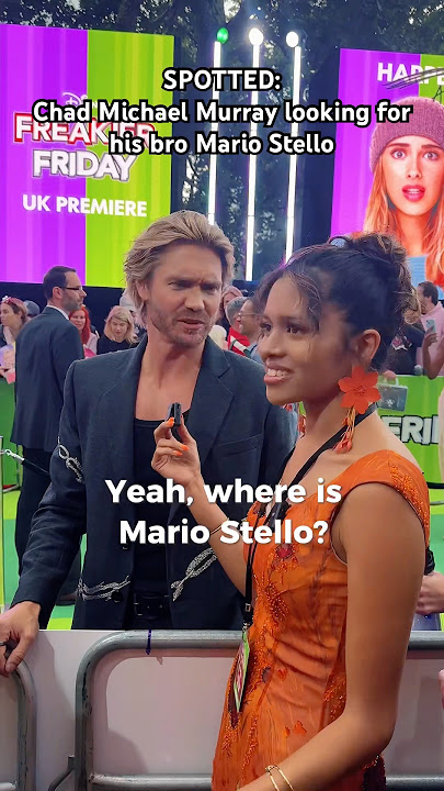 Legend says Chad’s still looking for Mario Stello at the Freakier Friday Premiere😂 #freakierfriday