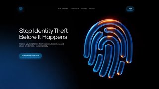 Web design with GhatGPT #2 (EASY) Glassmorphism 3D Website screenshot 2