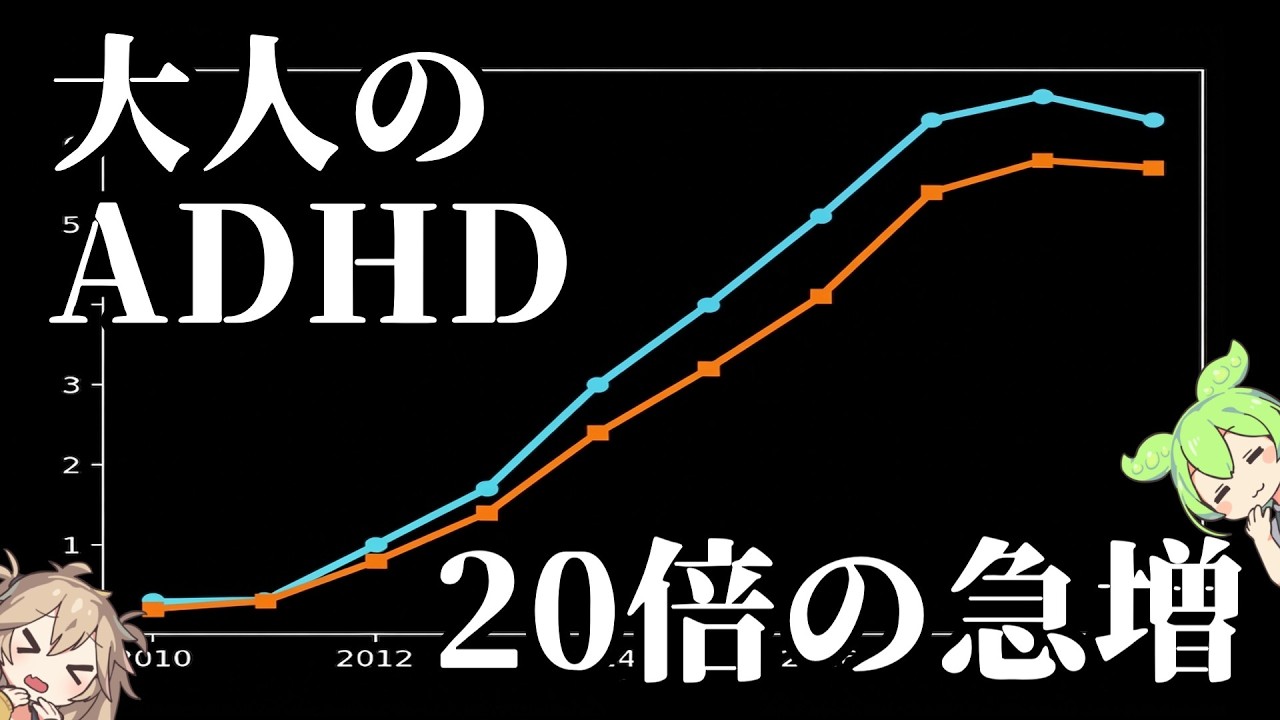 なぜ大人のADHDは急増しているのか【ずんだもん】