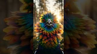 The Rainbow King of the Taiga #wildlife #fantasycreature #hybrids  #animalart #digitalfantasy